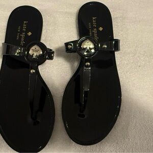 Kate Spade Glossy Black Women's Sandals